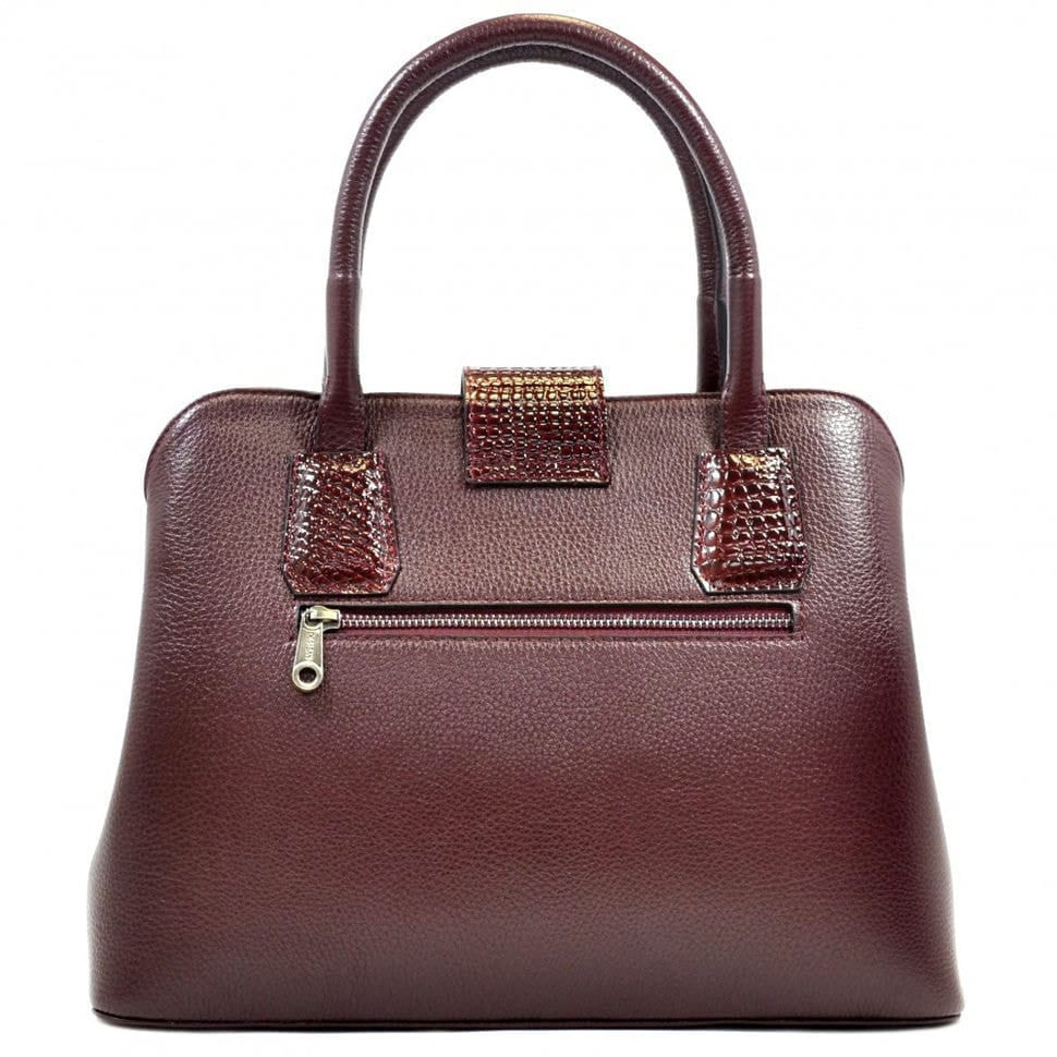 Сумка жіноча шкіряна Desisan 571-339 бордо флотар