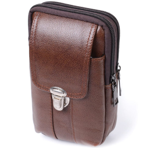 Сумка для чоловіків на два відділення з натуральної шкіри Vintage 22738