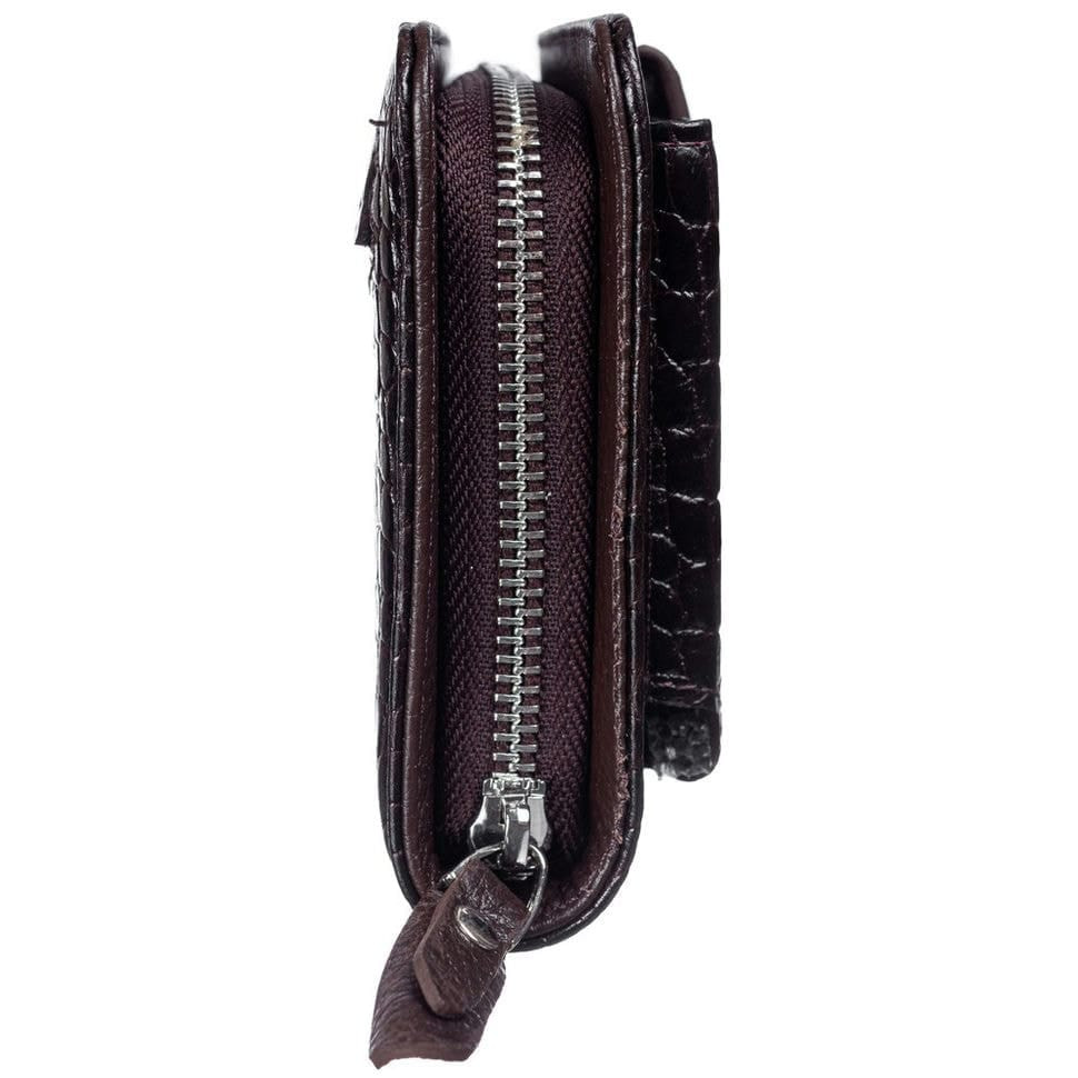 Гаманець жіночий шкіряний Desisan 908-19 коричневий кроко