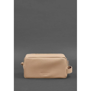 Leather cosmetic bag 6.0 beige floatar