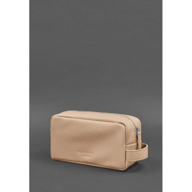 Leather cosmetic bag 6.0 beige floatar