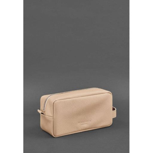 Шкіряна косметичка-несесер 6.0 бежевий флотар