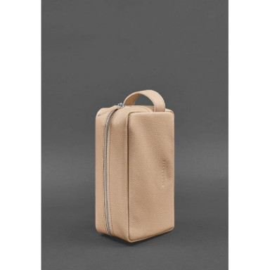 Leather cosmetic bag 6.0 beige floatar