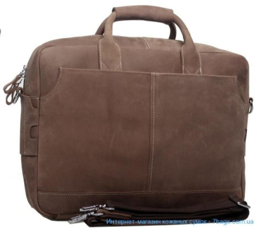 Чоловіча шкіряна сумка-портфель з волової матової шкіри Tiding 1019