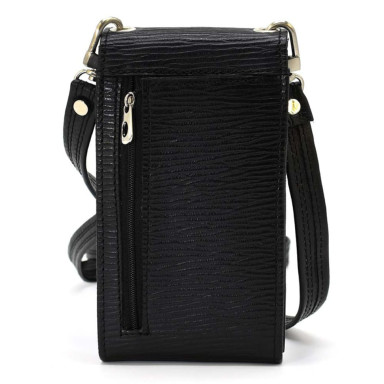 Leather womens punch bag REP4-2122-4lx TARWA, black 