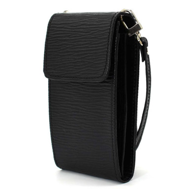 Leather womens punch bag REP4-2122-4lx TARWA, black 