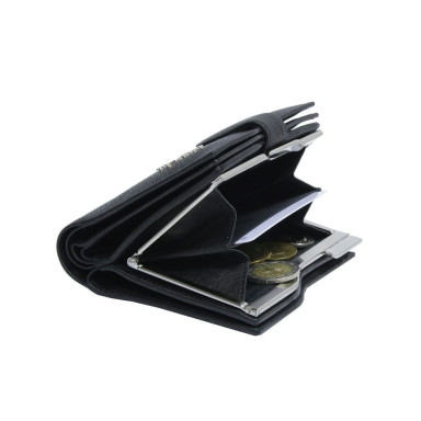 Leather wallet Contatto 2656 nero black