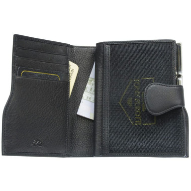 Leather wallet Contatto 2656 nero black