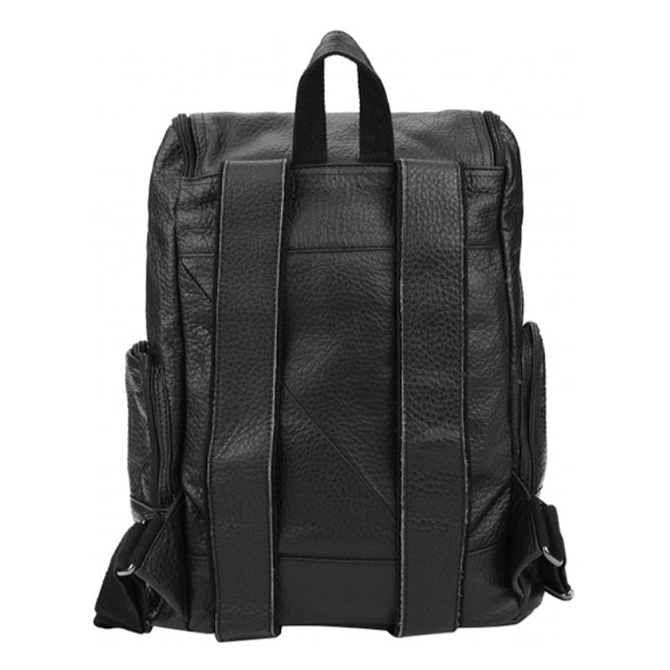 Чоловік шкіряний рюкзак Borsa Leather 1t1017m-black