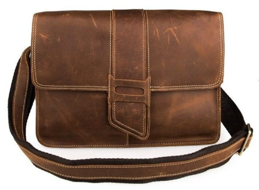 Сумка чоловіча Vintage 14231 у вінтажному стилі Коричнева