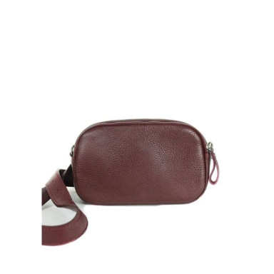 Holly leather belt/crossbody bag burgundy floatar