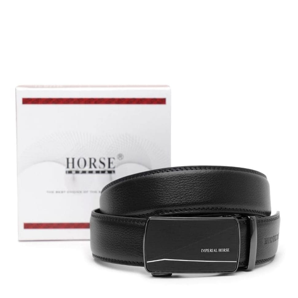 Чоловічий шкіряний ремінь V1HRS913-black