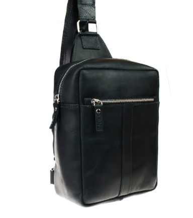 Mens sling shoulder bag banana 102-3(30) black