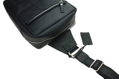 Mens sling shoulder bag banana 102-3(30) black