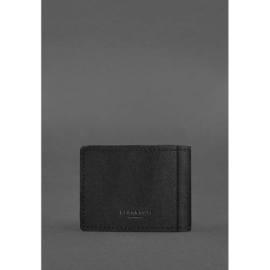 Leather cover for the ID of the Main Directorate of Intelligence (GUR) Black