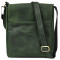 Мужская кожаная сумка через плечо RE-1304-4lx TARWA зеленая крейзи хорс