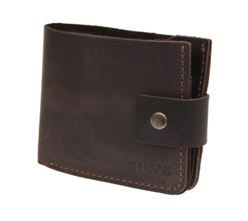 Гаманець чоловічий шкіряний маленький SULLIVAN 962-11(8) коричневий