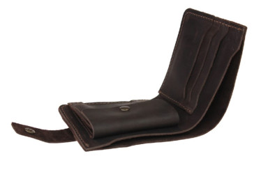 Men small leather wallet SULLIVAN 962-11(8) brown