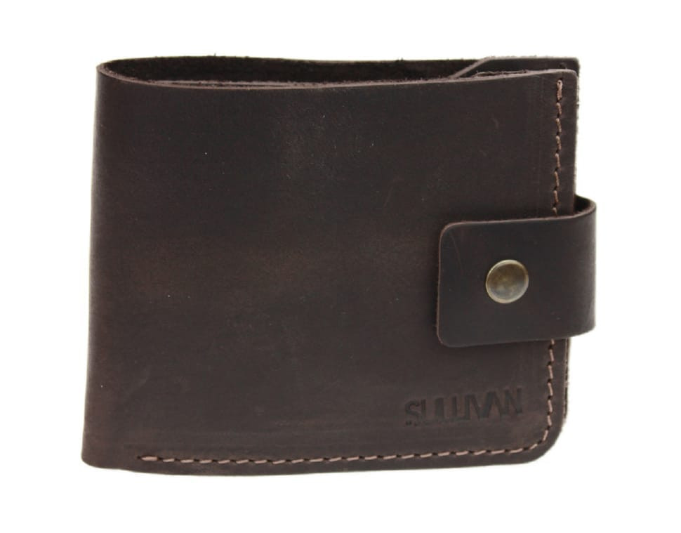 Men small leather wallet SULLIVAN 962-11(8) brown