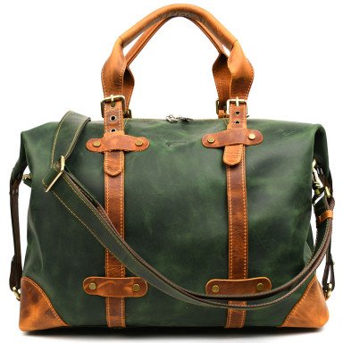 Travel sports bag made of genuine leather REY-5764-4lx TARWA