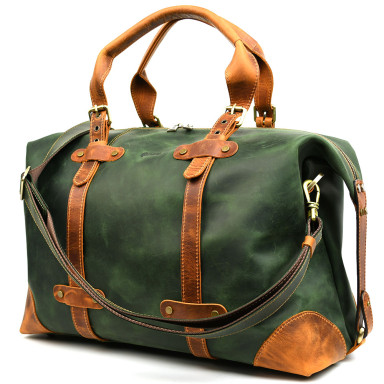 Travel sports bag made of genuine leather REY-5764-4lx TARWA