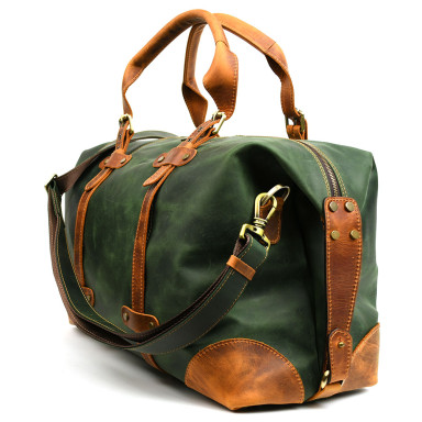 Travel sports bag made of genuine leather REY-5764-4lx TARWA