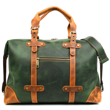 Travel sports bag made of genuine leather REY-5764-4lx TARWA