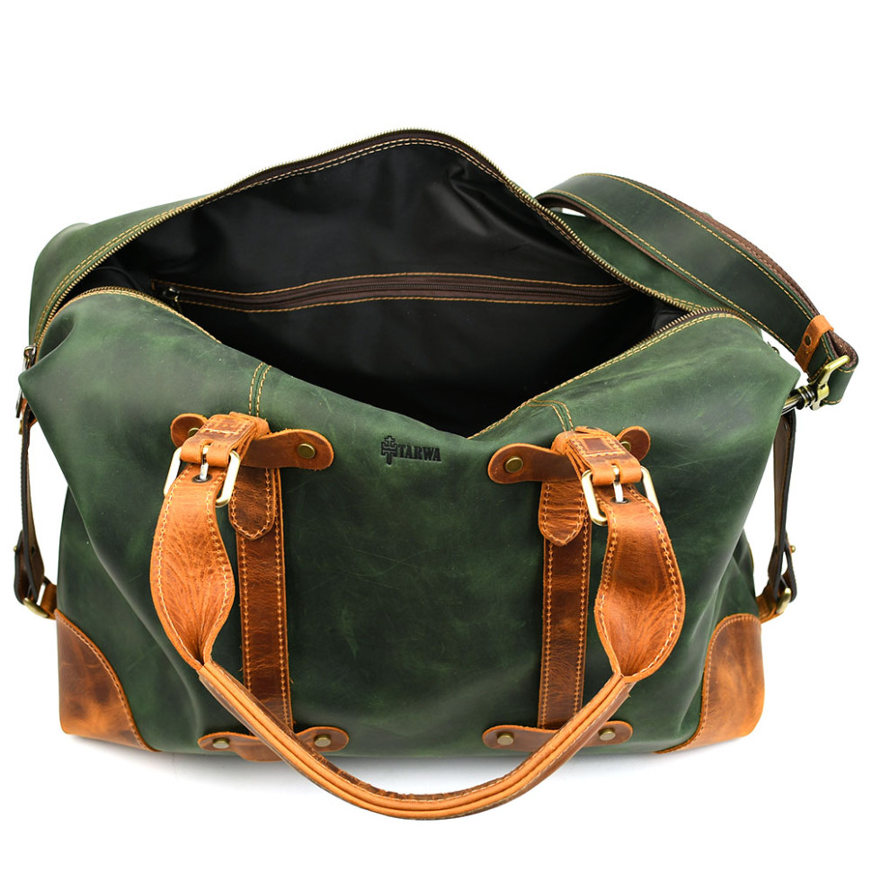 Travel sports bag made of genuine leather REY-5764-4lx TARWA