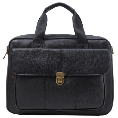 М'який портфель шкіряний BUFFALO BAGS M315A чорний