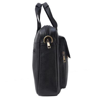 М'який портфель шкіряний BUFFALO BAGS M315A чорний