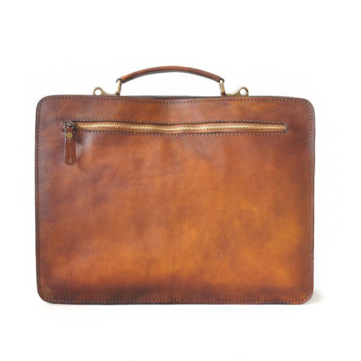 Pratesi BBE466/40 - Business Bag Milano Big in cow leather Bruce Blue