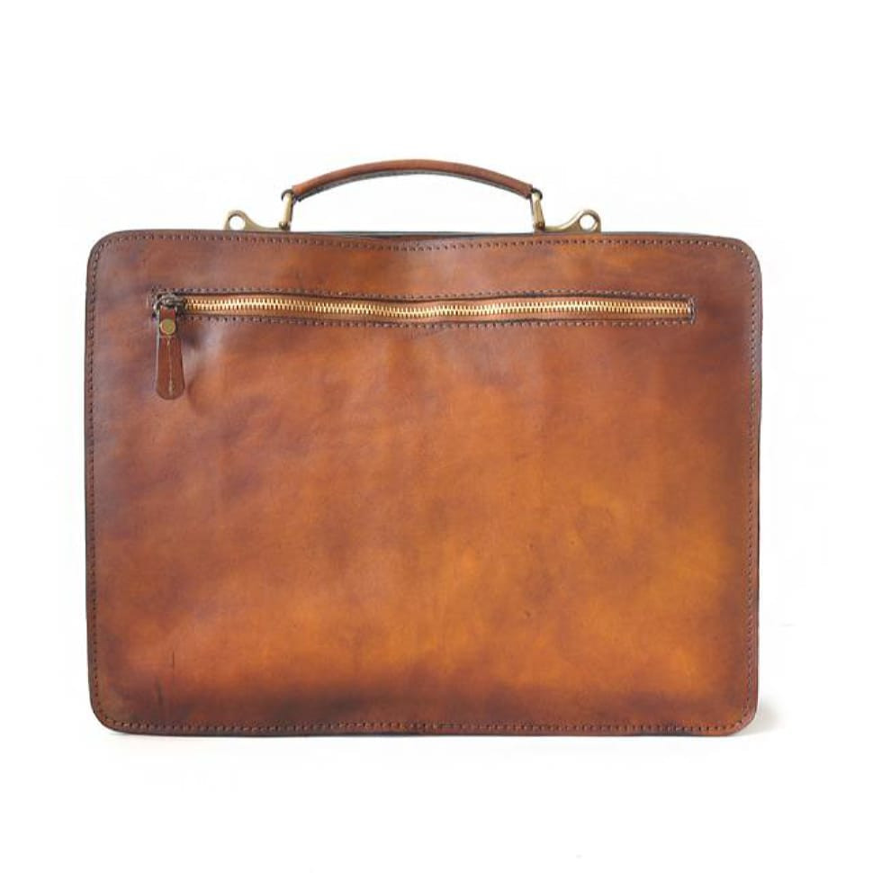 Pratesi BBE466/40 - Business Bag Milano Big in cow leather Bruce Blue