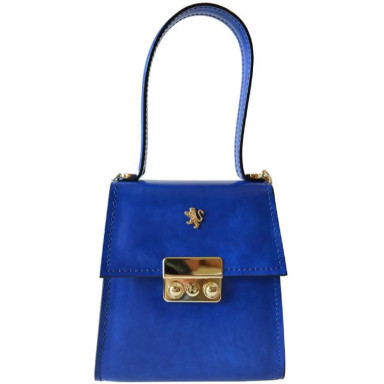 Pratesi RBE299/22 - Artemisia 299/22 Small Lady Bag in cow leather Artemisia Radica Electric Blue