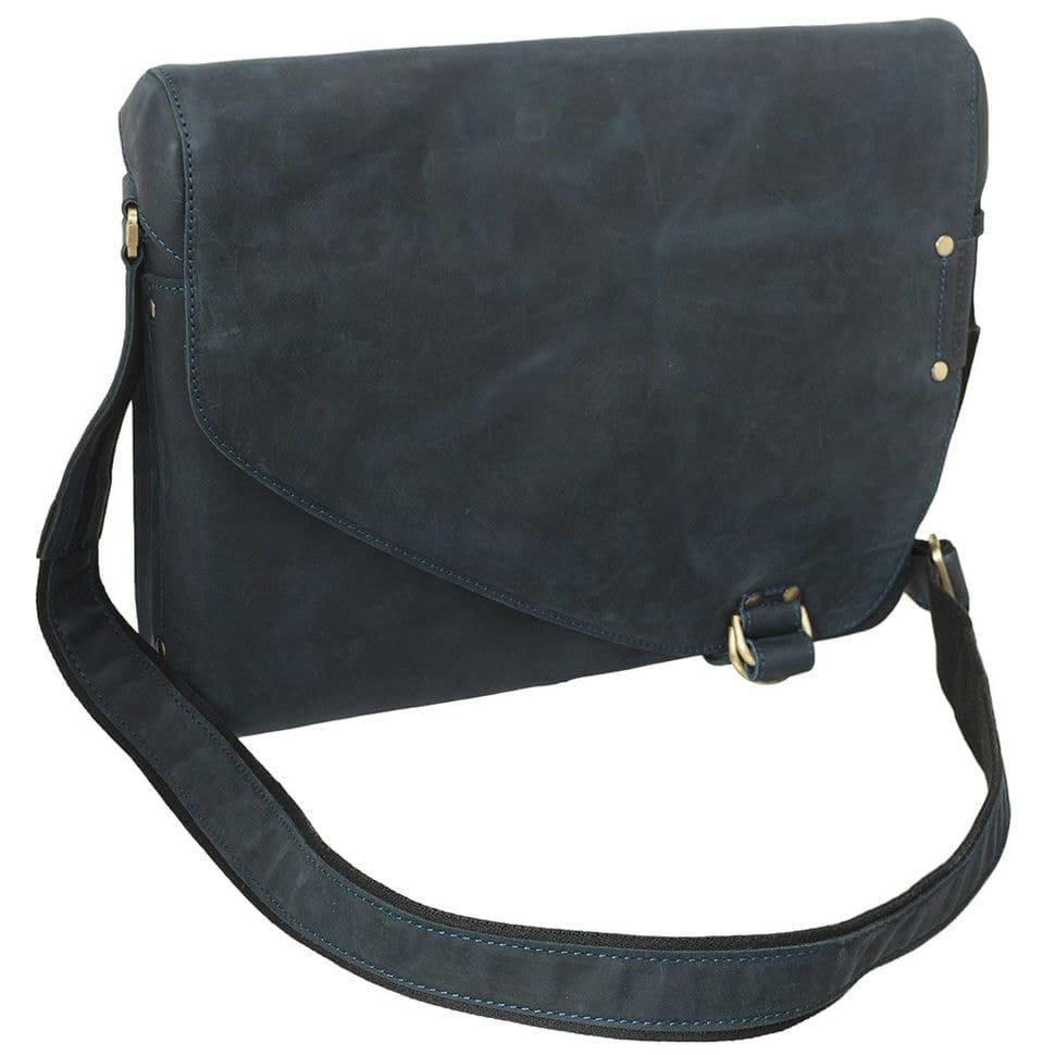 Сумка м'яка шкіряна Tony Bellucci 5092-03 синій нубук