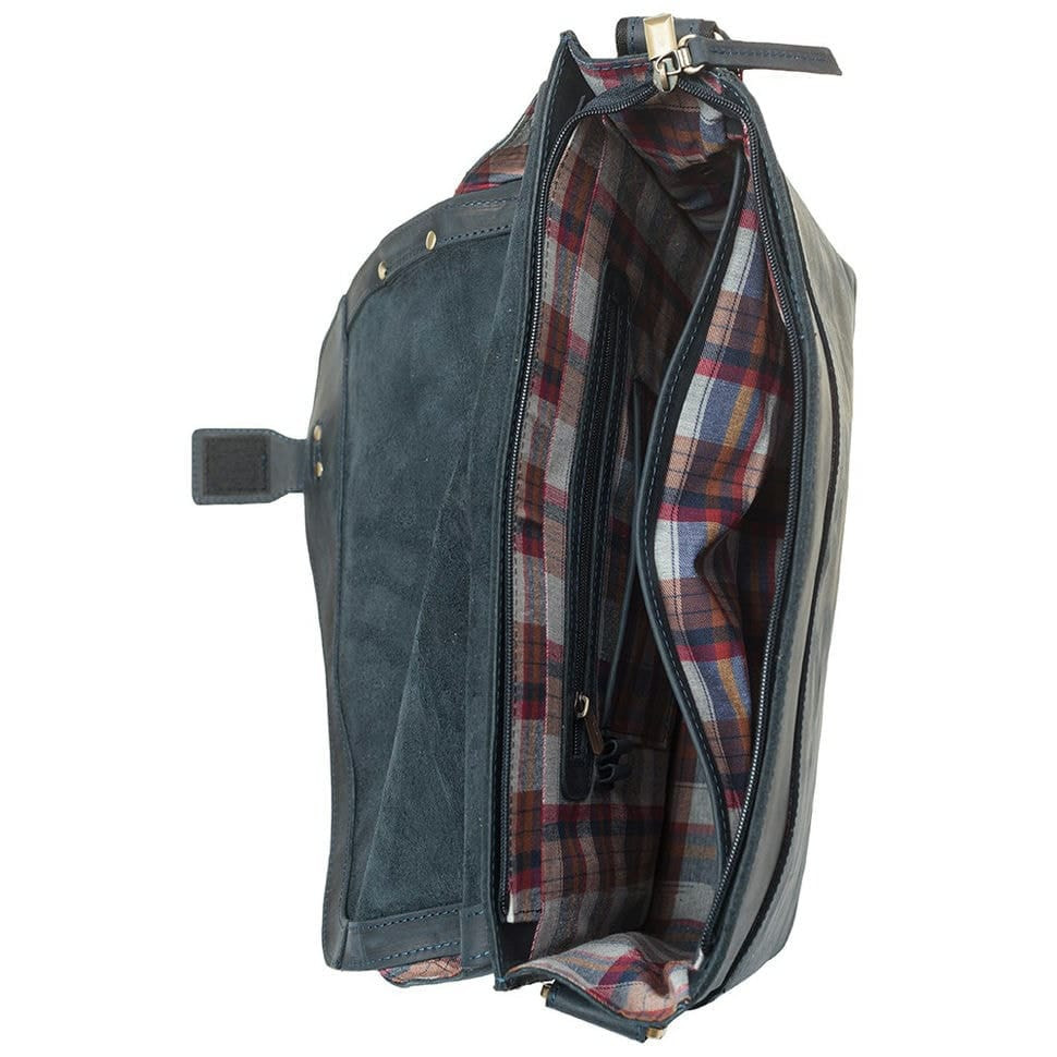 Сумка м'яка шкіряна Tony Bellucci 5092-03 синій нубук