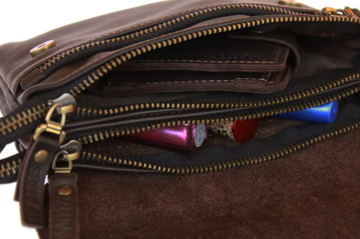 Сумка женская маленькая барсетка клатч SULLIVAN 2615(32) коричневая гладкая кожа