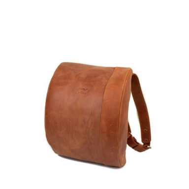 Leather backpack Cloud S light brown vintage