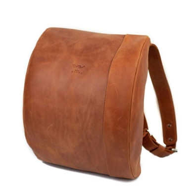 Leather backpack Cloud S light brown vintage