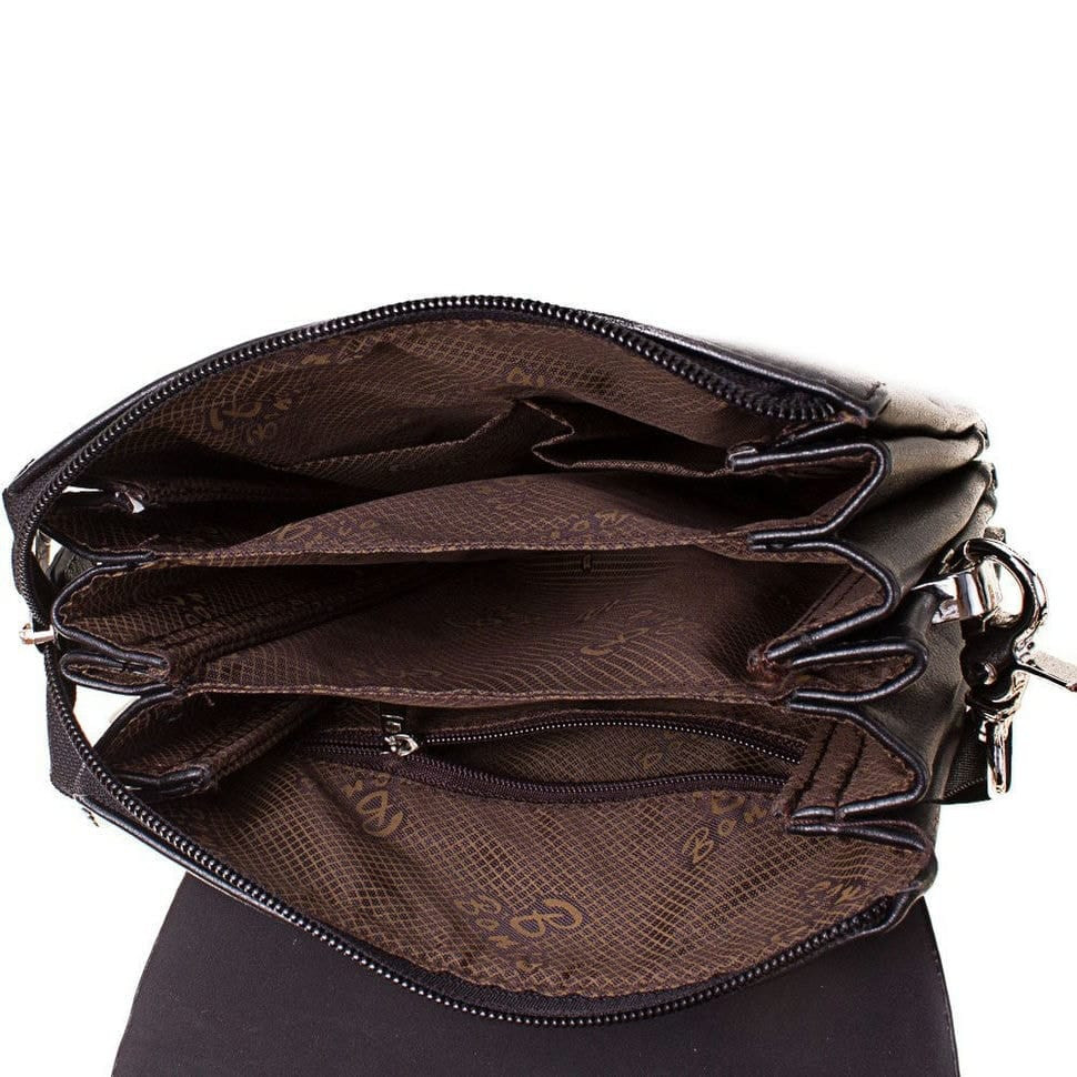 Барсетка м'яка із шкірозамінника ТМ Bonis 8607-1 чорна