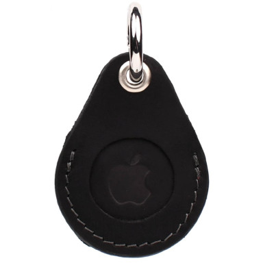 Кожаный чехол держатель для Apple AirTag черный Grande Pelle 463110