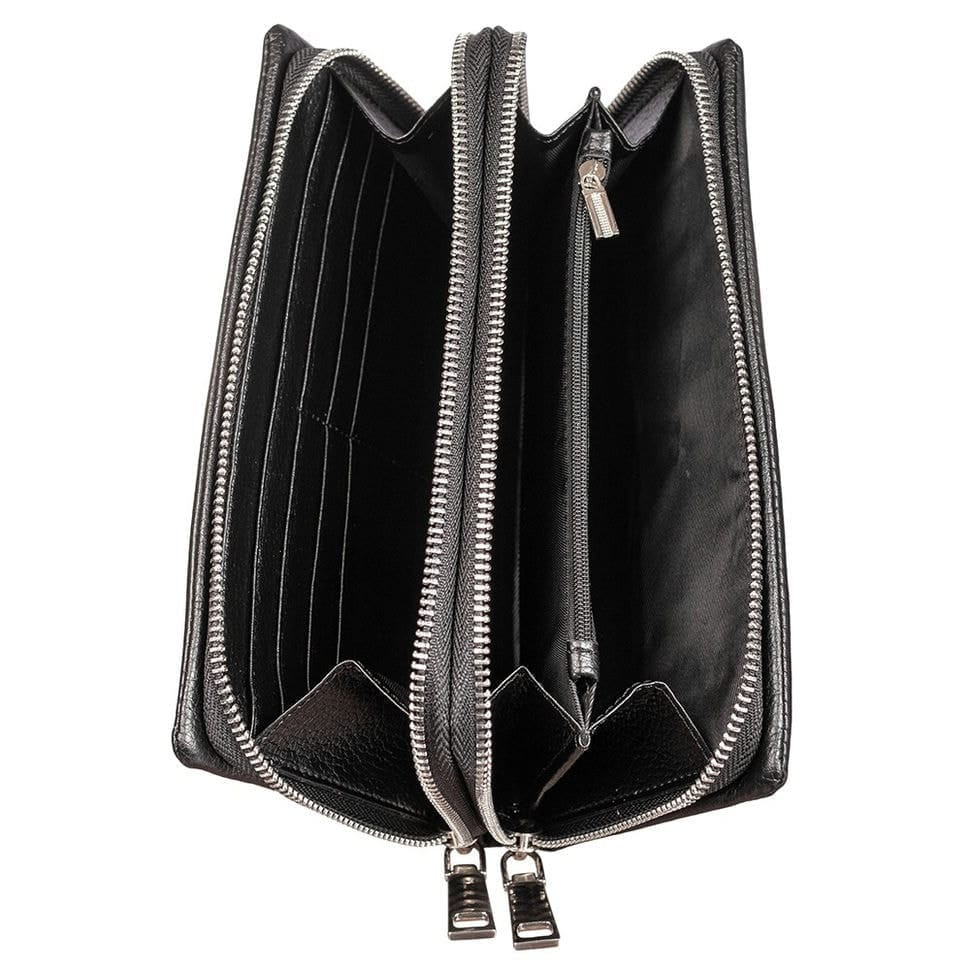 Барсетка кистьова шкіряна GRASS 9005-75 чорний флотар