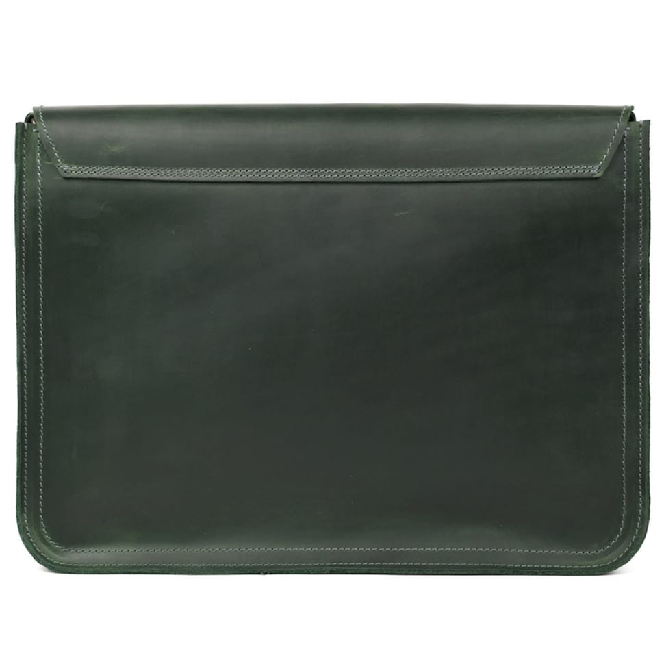 Шкіряна сумка через плече формату А4 Limary lim-3028RE зелена