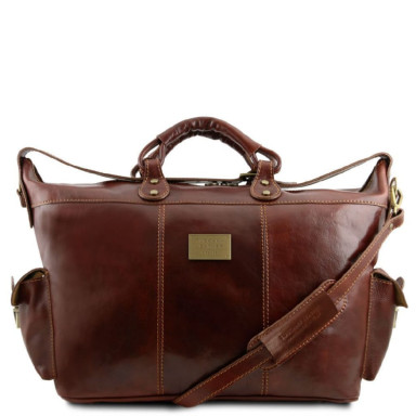 Travel leather weekender bag Porto Tuscany TL140938