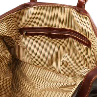Travel leather weekender bag Porto Tuscany TL140938