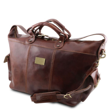 Travel leather weekender bag Porto Tuscany TL140938