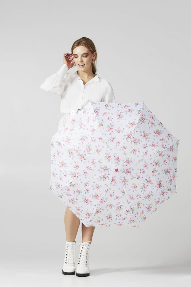 Парасолька жіноча Fulton L354 Minilite-2 Watercolor Blossom (Акварельный цветок)