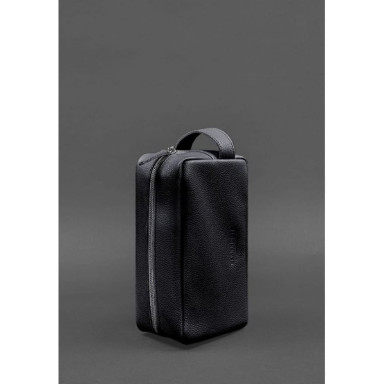 Leather cosmetic bag 6.0 navy blue floatar