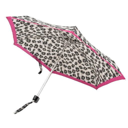Міні парасолька жіноча Fulton L501-039359 Tiny-2 Leopard Border (Леопардова смуга)