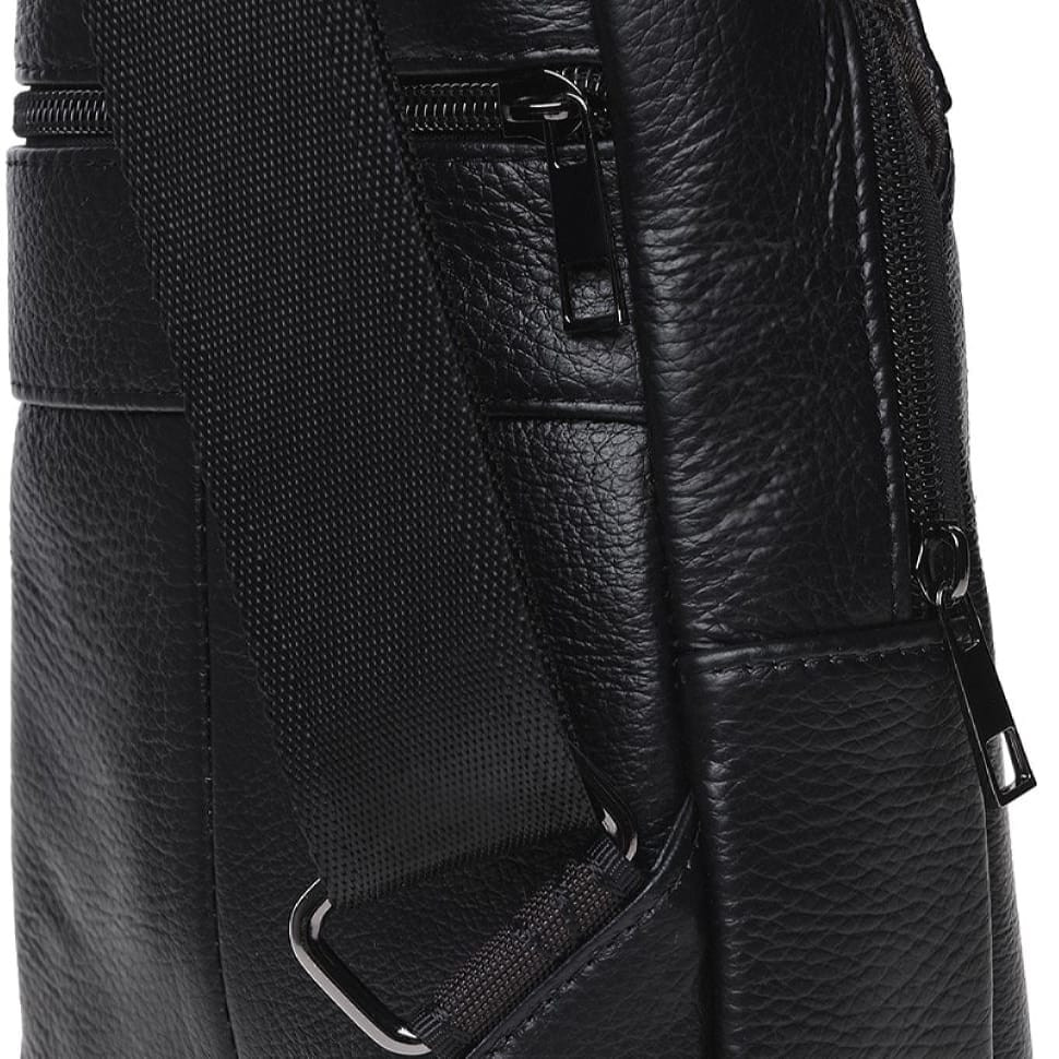 Чоловік шкіряний рюкзак Keizer K1683-black