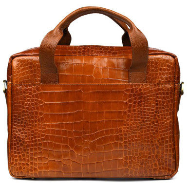 Leather bag with reptile embossing TARWA REP1-1813-4lx
